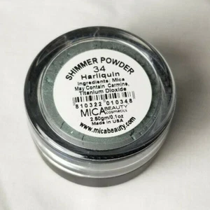 Mica Beauty Cosmetics Shimmer Powder 34 HARLIQUIN 2.8g Travel Size VEGAN SEALED! - Imagen 1 de 3