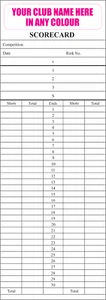 Bowls Score Cards (Personalised) - Picture 1 of 1