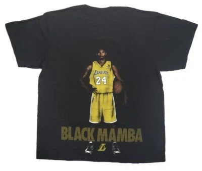 *RARE* Kobe Bryant BLACK MAMBA Unk ORL 12 Black T-Shirt Size XXL 2XL NBA Tee - Image 1 of 4