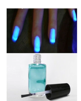 UV Clear Nail Polish ULTRA VIOLET Reactive Glow Neon Nail Varnish