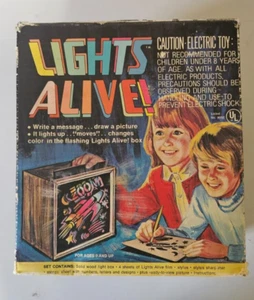 VINTAGE 1977 TRANSOGRAMMLICHTER LEBENDIG! 4000 BOX FUNKTIONIERT GROSSE BUNTE NACHRICHT SPASS - Bild 1 von 9