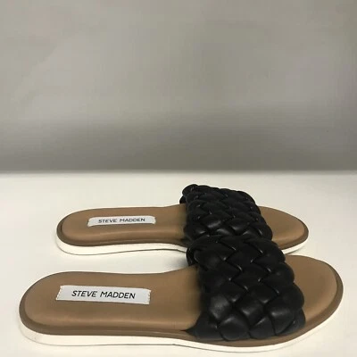 Steve Madden Paisley Sandal Black Women's Size 6 Medium - Image 1 of 4