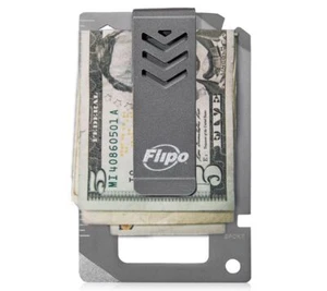 Money Clip w/ 9 Problem Solving Multi Tools in Silver - Picture 1 of 7
