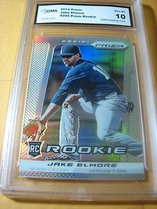 JACOB JAKE ELMORE REDS ASTROS 2013 PRIZM PRIZM ROOKIE RC # 289 GRADED 10