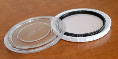 Nikon OEM L1A Glass Filter w Case 72mm Clear UV Skylight General protection - Image 1 of 2