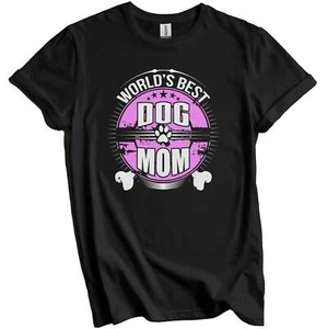 World's Best Dog Mom Dog Owner T-Shirt - Picture 1 of 5