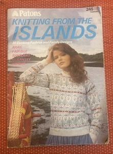 20 FAMILY FAIR ISLE ISLAND JUMPERS COLLECTION VTG KNITTING PATTERN BOOK P245 - Picture 1 of 11