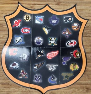 1998 Labatt Beer NHL Shield Magnet Set of 6 Pieces Puzzle - Picture 1 of 1