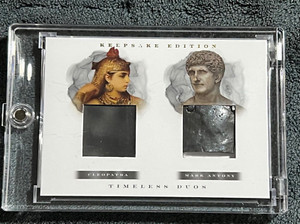 2023 Keepsake Timeless Duos Cleopatra & Mark Antony Authentic Relics *Very Rare*