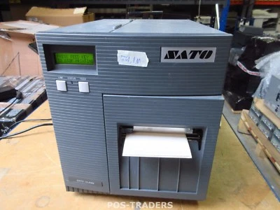 AS NEW - SATO CL408E Thermo DT/TT Label Printer REWINDER Parallel LPT - 54,1KM - Bild 1 von 4