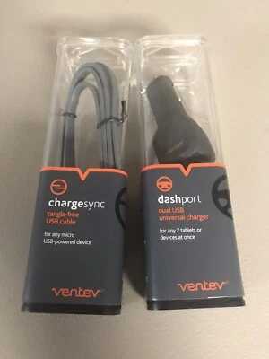 Ventev Power Delivery Car Charger Single USB-C Port 27W / And Tangle Free Cable - Image 1 of 4