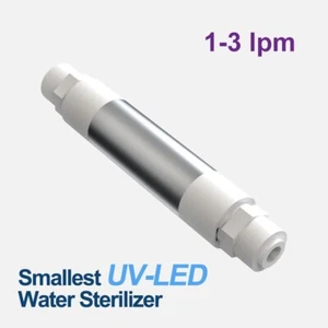 12v DC UV-LED Ultra Violet Water Treatment Systems (3LPM) c/w 240vac Adapter - Picture 1 of 6