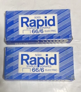 2 Packs Rapid 66/6mm Strong Staples, Electric Pack Of 5000 Each - Picture 1 of 1