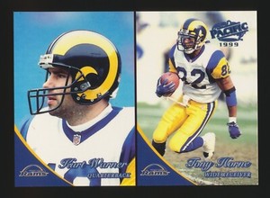 KURT WARNER & TONY HORNE 1999 PACIFIC ROOKIE CARD RC (A) *CARDINALS RAMS*
