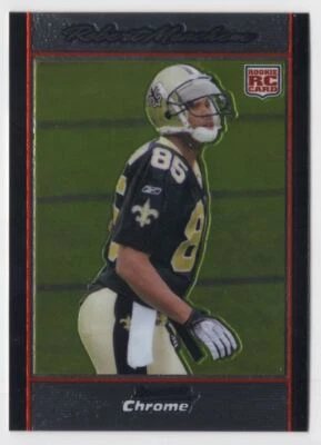 2007 BOWMAN CHROME ROOKIE Robert Meachem Rookie New Orleans Saints #BC80 - Image 1 of 2