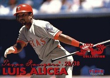 1999 Fleer Tradition Warning Track #340 Luis Alicea Texas Rangers