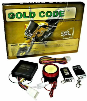 KIT ANTIFURTO ALLARME PER MOTO UNIVERSALE SIRENA 125 DB CODE TELECOMANDO  - Immagine 1 di 3