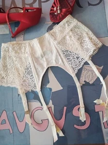 Vintage Felina lace garter belt - boning - size M/L - Picture 1 of 9