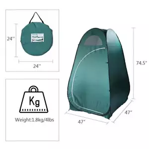 Outdoor Pop Up Tent Camping Shower Toilet Changing Room Privacy Shelter - Picture 1 of 8