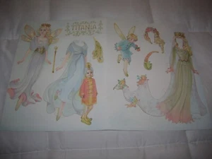 Vintage Helen Page Titania Fairy Elf Paper Doll 2 Page NEW - Picture 1 of 3
