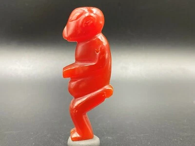 Antique Style South East Asian Carnelian Agate Figure Pendant - Image 1 of 4
