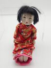 Japanese Doll Kimono Glass Eyes Vintage