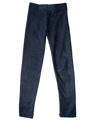 Dori Creations Girls Navy Blue Snake Reptile Print Liquid Leggings Size 4 - Image 1 of 2