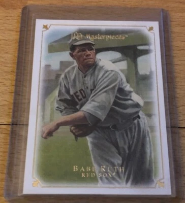 2007 Upper Deck Masterpieces Babe Ruth Baseball Card #22 Red Sox High Grade - Image 1 of 2