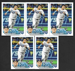 (5X) 2023 Topps Serie 1 JONATHAN ARANDA RC Lote de 5 Tarjetas - TAMPA BAY RAYS- #154 - Imagen 1 de 1