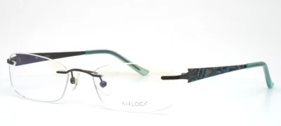 Óculos feminino AIRLOCK quebrado 202 035 cinza retangular sem aro 51-18-135 - Imagem 1 de 4