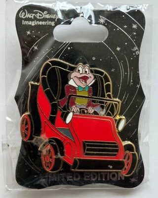WDI Disney Mr. Toad's Wild Ride Attraction - Mr. Toad in Car Pin & Embalaje Foto 1 de 2