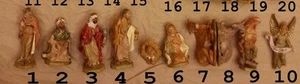 Hirten Krippe 10 Hirten 10 CM Euro-Dm Kunststoff Typ Holz Antike - Picture 1 of 1