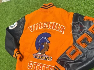 Virginia State University Jacket VSU University Vintage Varsity Baseball Jacket - Picture 1 of 10