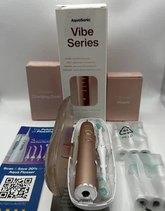 Aquasonic Vibe Series Ultra-Whitening Electric Toothbrush ADA Accepted Rose Gold - Picture 1 of 6