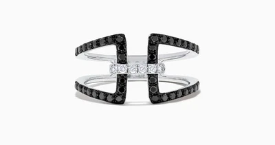 Anillo Effy Oro Blanco 14k Diamantes Blanco y Negro 0.49 TW  Foto 1 de 2
