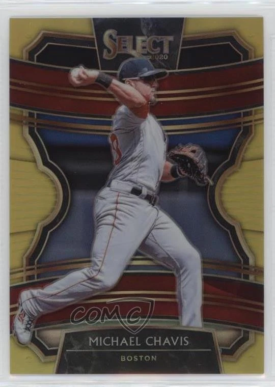 2020 Panini Select Gold Prizm /10 Michael Chavis #10 - Image 1 of 2