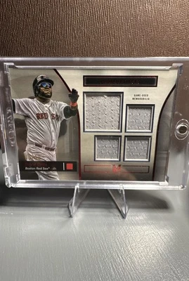 2024 Topps Museum Collection - Quad Relics David Ortiz #SPPQ-DO Ruby /10 (MEM) - Image 1 of 3