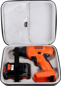 Case for BLACK DECKER 20 Cordless Drill Driver LD120VA Waterproof Travel Bag - Picture 1 of 7