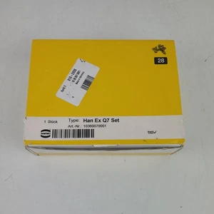HARTING Han EX Juego Completo Q7 Mamparo Montado Carcasa y Capucha Recto, 1xM20 - Imagen 1 de 4