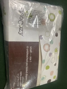 OsoCozy - Pannolini prepiegati in tessuto non sbiancato, taglia 1 (7-15 libbre), confezione da 6 - morbidi, - Foto 1 di 1