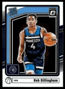 Donruss Optic Rated Rookie Rob Dillingham RC Minnesota Timberwolves #259 2024-25 - Imagen 1 de 2