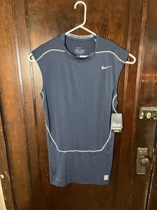 NUEVO CON ETIQUETAS Camisa de Combate Nike Pro Sin Mangas Ajustada Dri Fit Para Hombres Talla 3XL Azul Nueva - Imagen 1 de 11