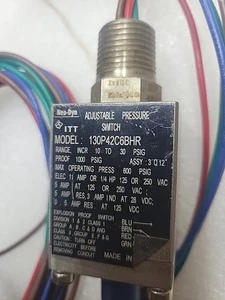 ITT Neo-Dyn Adjustable Pressure Switch 130p42c6bhr NOS 1 Qty - Picture 1 of 2