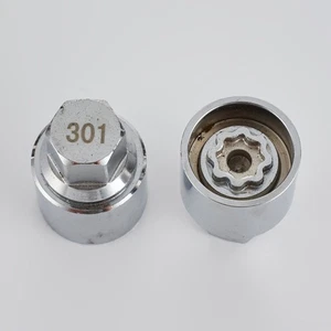 Wheel Lock Lug Nut Anti Theft Screw Lugnut Socket Removal Key For Mercedes-Benz - Picture 1 of 34