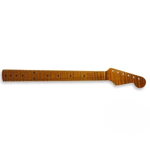 Neck STRAT Maple Roasted Flamed Polish – 1 Part, 21 Frets - Picture 1 of 2