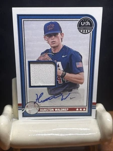 HURSTON WALDREP 2025 Panini Stars & Stripes Baseball ALUMNI Patch AUTO #USA-HW - Foto 1 di 5