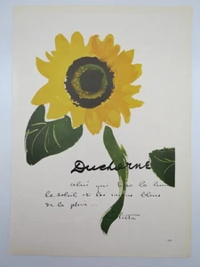 1946 ORIGINAL DUCHARNE TELA GIRASOL COLOR ANUNCIO CON CITA COLETTE 1946 - Imagen 1 de 1