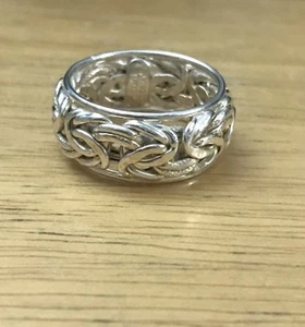 Size 7 Vintage 925 Sterling Silver Ring Band - Picture 1 of 7