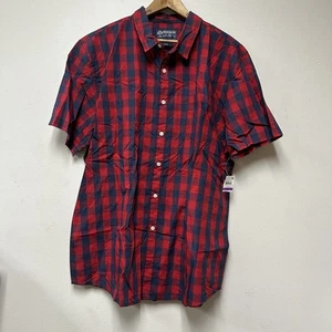 American Rag Herren 2XL XXL Kurzarm Hemd mit Knopfleiste Neu mit Etikett - Bild 1 von 7