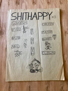 SHITHAPPY #3 zine Adam Bregman Los Angeles 1993 - Picture 1 of 2
